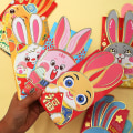 Miniatyrbild 3 av 5: Year Of The Rabbits Red Packet 2023 Kinesiskt nyår Röda kuvert Söt tecknad 3d Luckies Money F