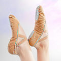 Miniatyrbillede 4 af 5: Balletsko til kvinder, dans, voksne, børn, balletsko med blød sål, professionelle danse træningssko i kanvas til ballet New arrivalA 25