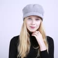 #Stickad mössa ullhatt modell fodrad fleece höst vinterhatt#