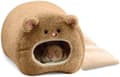 #(Brun) Hamsterhus Säng Plysch Hängmatta#
