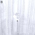 Miniatyrbild 1 av 5: 1x2m Snöre Gardin Pärlor Panel Fransen Avdelare Draperi Rum Dörr Fönster Dekor White