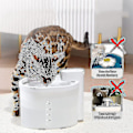 Miniatyrbild 5 av 5: Uahpet kattfontän sladdlös batteridriven kattdricksfontän Automatisk vattenfontän för katter Ultratyst kattfontän för katter och små hundar