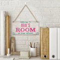 Miniatyrbild 3 av 5: Inga pojkar tillåtna tecken, Personlig flicka Cave Sign Custom Name Girls