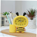 Miniatyrbild 4 av 5: Cartoon Bees Alarm Clocks Multi Functional Pen Holder Timepiece f qd