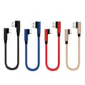 Miniatyrbilde 2 av 5: 90-graders USB til Type C albue lader vinkelplugg 25cm rask datakabel