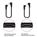 Miniatyrbilde 4 av 5: 90-graders USB til Type C albue lader vinkelplugg 25cm rask datakabel
