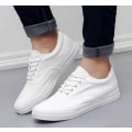 Miniatyrbild 3 av 3: Herrmode Lace-up Flats Andas vulkaniserade sneakers white 8