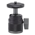 Miniatyrbild 1 av 5: Mini Kulhuvud 1/4in Skruv 360 Graders Roterbar Aluminiumlegering Blixtsko Adapter för Stativ SLR Monopod