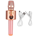 Miniatyrbild 1 av 5: Bluetooth Mikrofon Trådlös Karaoke Maskin Handhållen Portabel Karaoke Mikrofon Högtalare Roséguld