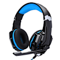 Miniatyrbild 3 av 5: Headset med Luminous Wired Datorspelshörlurar för PS4 Svart Blå