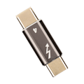 Miniatyrbild 4 av 5: Typ C Hane till Typ C Hane Adapter Aluminiumlegering 40Gbps PD Snabbladdning USB C Hane till Hane Kontakt