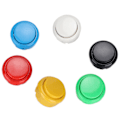 Miniatyrbild 3 av 5: QM070919 12 st Arcade Joystick Spelkonsol Knappar Hållbara 30mm Ersättningsknappar för Arcade Joystick Spelkonsol