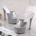 Miniatyrbild 1 av 5: Walking Show- Stripper högklackat sandal ( set 1) Light Grey 7