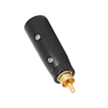 Miniatyrbild 5 av 5: RCA till XLR Adapter Guldpläterad Zinklegering RCA Hane till XLR Hane Adapter för Gitarr Mixer Mikrofon