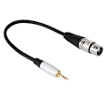 Miniatyrbild 1 av 5: Stereo 3,5 mm Hane till XLR Hona Ljudkabel Konverterare 3,5 mm Adapter 0,3 m Längd