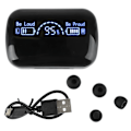 Miniatyrbild 3 av 5: Bluetooth-hörlurar Andningslampa HD LED-display Touchkontroll Trådlösa Hörlurar för Samtal Svart
