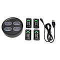 Miniatyrbild 1 av 5: Laddningsbart Batteripaket Laddare 4 X1200mAh Hög Kapacitet Backup Batteri för X ONE för X Series Spelkontroller