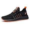 Miniatyrbild 1 av 5: Mesh Casual Lac-up Lättvikt Bekväma Walking Sneakers som andas Orange 8