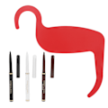 Miniatyrbild 5 av 5: 4 st Beard Styling Comb Tool 3 Färger Pennor Vattentät Långvarig Shaper Kit för Män