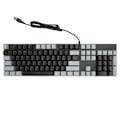 Miniatyrbild 1 av 5: Full Size Mekaniskt Tangentbord 104 Tangenter USB Trådbundet Speltangentbord med Numeriskt Tangentbord Röd Switch för Windows Svart Grå