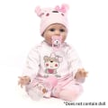 Miniatyrbild 5 av 5: 20-22 tum Simulering Baby Lätt att bära Barnleksak Rolig Reborn Doll Kläder Set Nytt D
