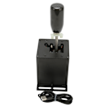 Miniatyrbild 4 av 5: USB-simulatorväxel 6 Plus R Racing H-växel med kolfibergrepp för Logitech G29 G27 G25 G920 för T300RS GT Svart