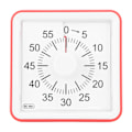 Miniatyrbild 2 av 5: Visuell Timer Tyst Räkning 60 Minuter Nedräkningstimer för Studenter Kök Röd