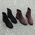 Miniatyrbild 5 av 5: Höst Vinter Casual Chelsea Mode Ankel Boots brown Plush Added 41