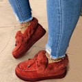 Miniatyrbild 3 av 3: Winter Warm- Halkfria Causal Flats, Snow Boots Set-a Beige 5