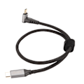 Miniatyrbild 3 av 5: 90 Graders USB-C-kabel 4K 60Hz Stöder PD100W Typ C 3.1 Gen2 Full Function USB-C Snabbladdningskabel för Steam Deck 50cm/19.7in
