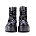 Miniatyrbild 4 av 4: Kvinnor Vinter hög plattform tjocka klackar Chunky plattform boots red 5