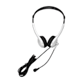 Miniatyrbild 3 av 5: Trådbundet headset med brusreducering, binauralt affärsheadset med enkelriktad mikrofon för kundtjänst 3,5 mm
