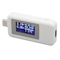 Miniatyrbild 2 av 5: KWS 1802C Typ C Spännings- och Strömstyrkemätare 0?5.1A 4?30V 0?155W 0 till 99 Timmar USB C Digital Multimeter för Laboratorier