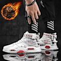 Miniatyrbild 1 av 5: High Top Fashion lädersneakers för män ( set 2) colour11 38