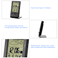 Miniatyrbild 5 av 5: Digital Klocka Termometer Hygrometer Alarm Kalender Timer med Stor LCD-Display