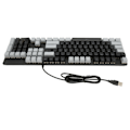 Miniatyrbild 3 av 5: Full Size Mekaniskt Tangentbord 104 Tangenter USB Trådbundet Speltangentbord med Numeriskt Tangentbord Röd Switch för Windows Svart Grå