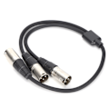 Miniatyrbild 5 av 5: JORINDO JD60711 XLR Hane till Dubbel XLR Hane Kabel Y-Typ Splitter Mikrofonkabel