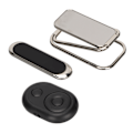 Miniatyrbild 5 av 5: Bluetooth Kamera Fjärrkontroll Multifunktionell Mini Selfie Knappklickare med Fästen för Mobiltelefon