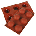 Miniatyrbild 1 av 5: 6 Håligheter Halvcirkel Silikon Kakform Muffin Choklad Bakform DIY Fest Kakform