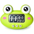 Animal Timer Student Magnetisk Digital Digital 100 Minuters Nedräkningstimer Med Batteri för Kök Skogsgrön Groda