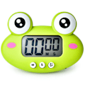 Miniatyrbild 1 av 5: Animal Timer Student Magnetisk Digital Digital 100 Minuters Nedräkningstimer Med Batteri för Kök Skogsgrön Groda