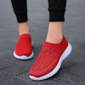 Miniatyrbild 5 av 5: Sneakers med mesh -plattform som andas ( set 1) white 41