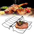 Miniatyrbild 2 av 5: Hopfällbart Non-stick BBQ Grillställ Biffhållare Rostningsställ Inomhus Utomhus Köksredskap