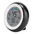 Miniatyrbild 5 av 5: Digital LCD Touch Screen Termometer Hygrometer Temperatur Luftfuktighetstemperaturmätare för Hushåll Inomhus Svart