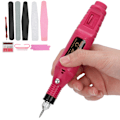 Miniatyrbild 5 av 5: USB Nagelborr Pen Tåseparator Fil Dammsborste Nagelbandstrimmer Manikyr Verktygsset