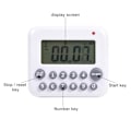 Miniatyrbild 3 av 5: Digital Stor LCD Timer Kök Matlagning Nedräkning Klocka 99 Minuters Alarm Batteridriven Grå