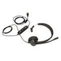 Miniatyrbild 3 av 5: USB-headset för affärer med brusreducering, ensidig öronhörlur, stöd för volymjustering av samtal, mikrofonstängning