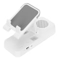 Miniatyrbild 3 av 5: Mobiltelefonhållare Bluetooth-högtalare Vikbar Bärbar Hög Effekt Bluetooth-högtalare Telefonhållare Vit