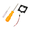 Miniatyrbild 5 av 5: Fan 3D-utskriftsfäste Kit Ersättningsfläkt för Spelkonsol Kylfläkt Ram Kit för Gamecube Noctua Svart