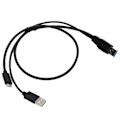 Miniatyrbild 2 av 5: USB3.0+USB2.0 till USB-C Konverteringskabel Adapter Sladd för Surfplatta Dator Kamera Skrivare